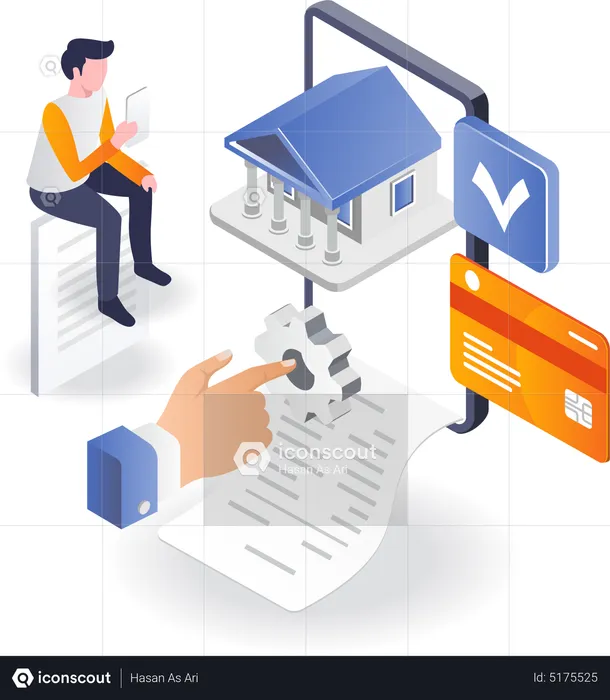 Online banking  Illustration