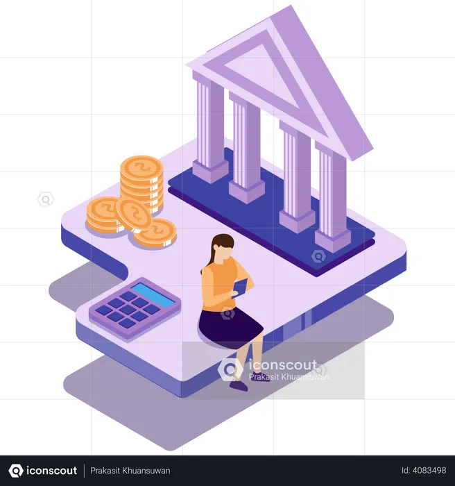 Online-Banking-Portal  Illustration