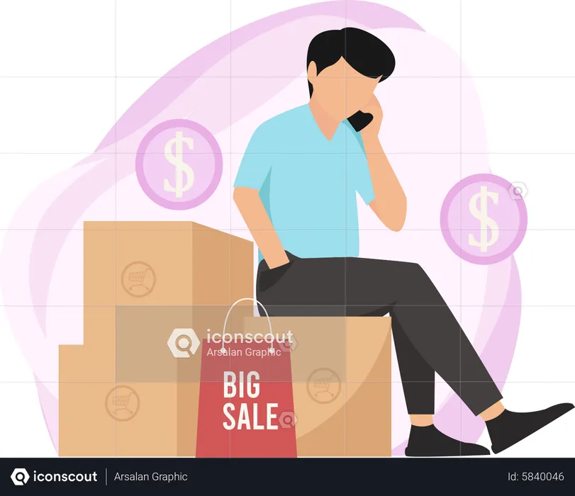 Online big sale  Illustration