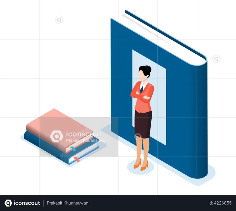 Online business course  Illustration