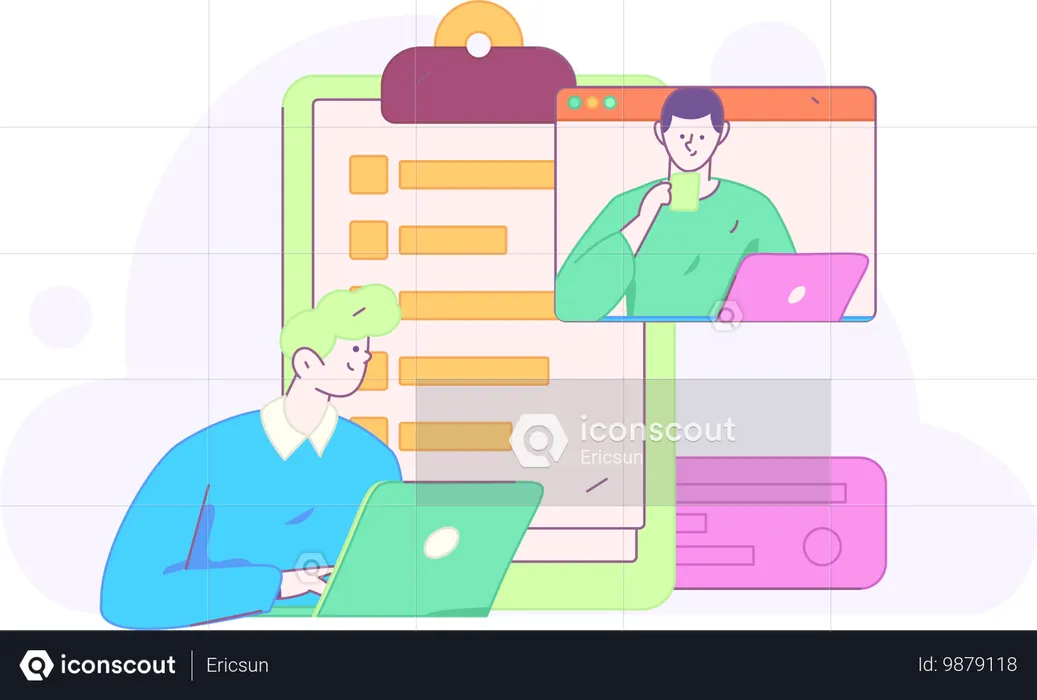 Online-Business-Seminar  Illustration