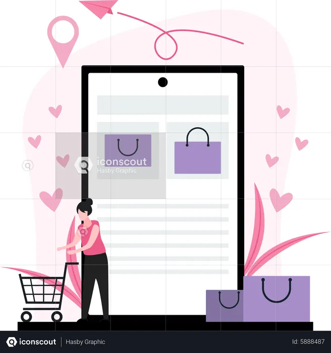 Online Buying  Illustration