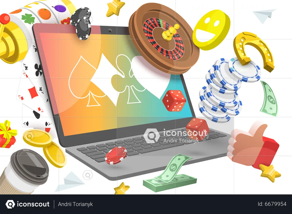 Online Casino  Illustration