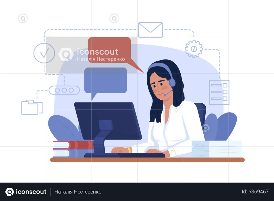 Online chat  Illustration