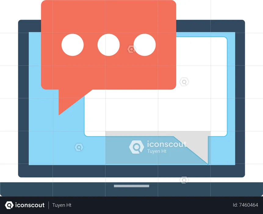 Online Communication  Illustration