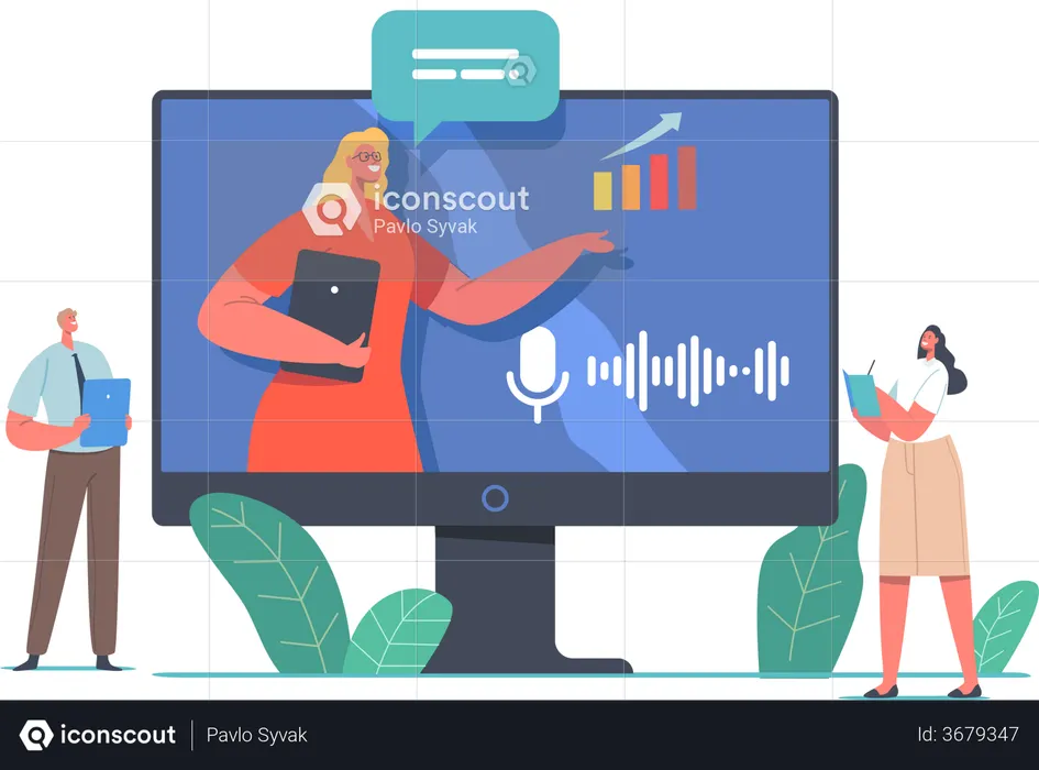 Online Conference  Illustration