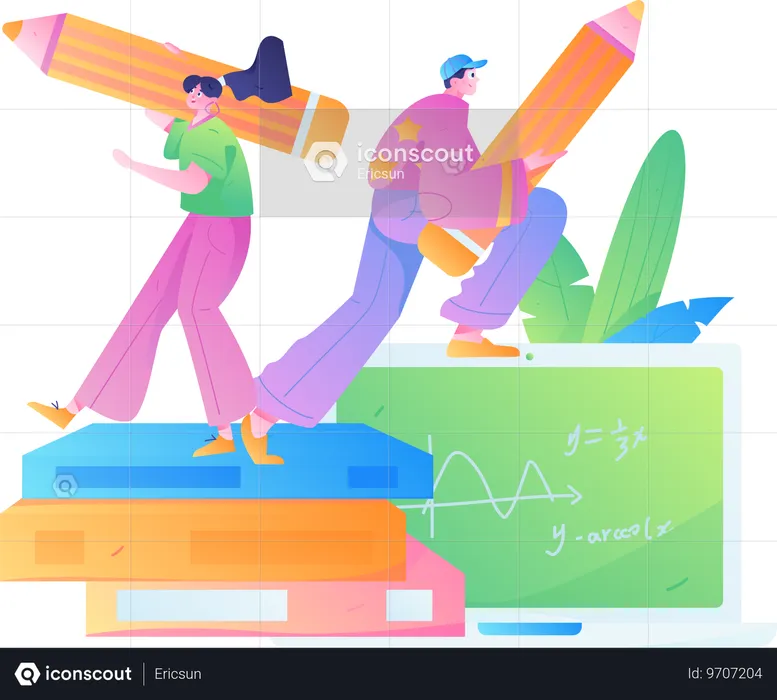 Online Courses  Illustration