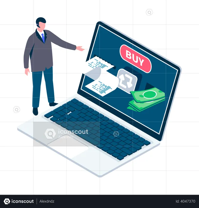 Online currency swap  Illustration