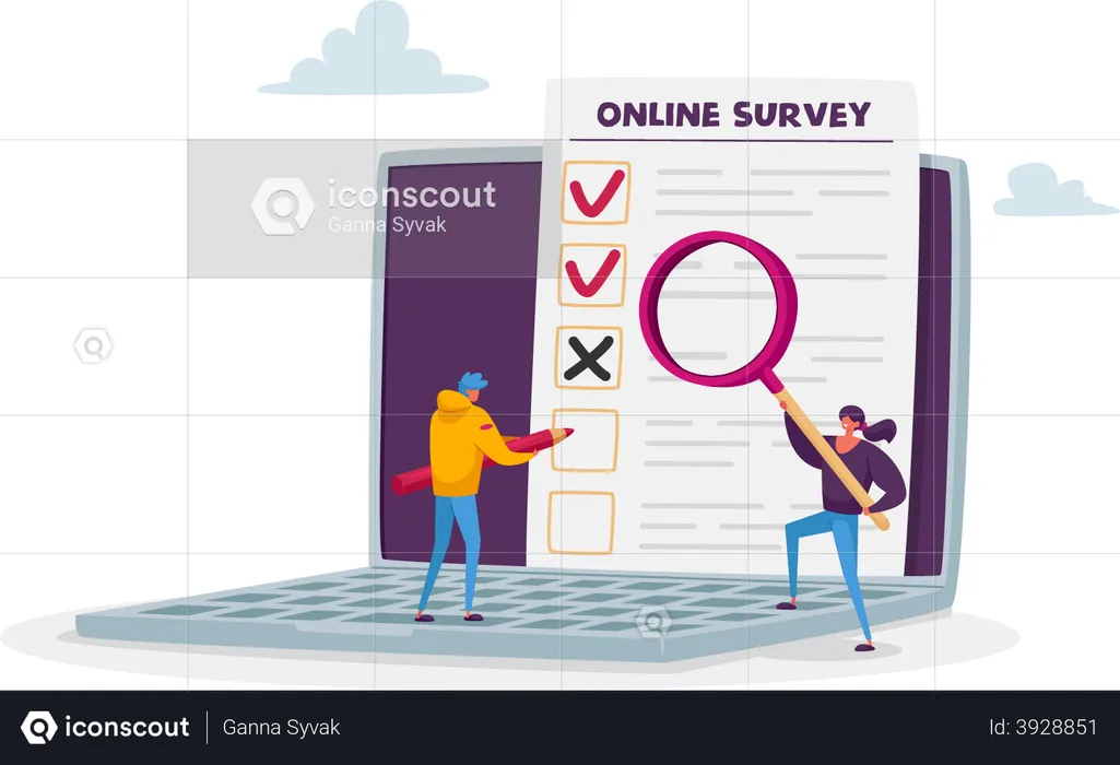 Online customer feedback  Illustration