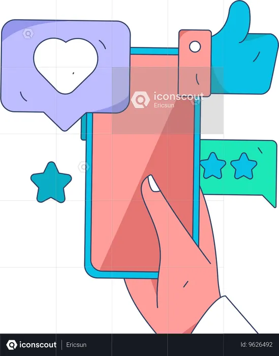 Online Customer Rating  Illustration