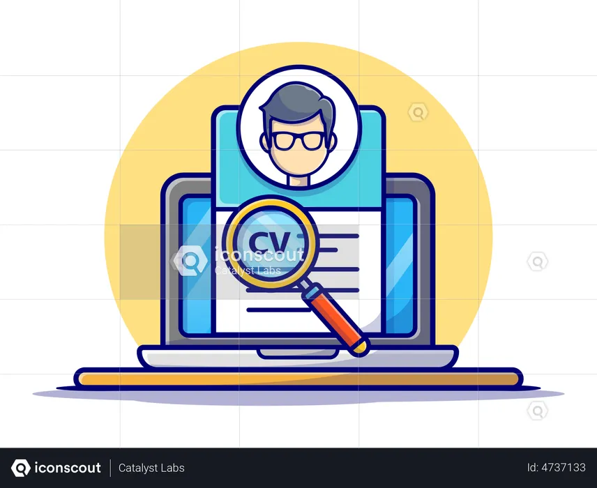 Online CV analysis  Illustration