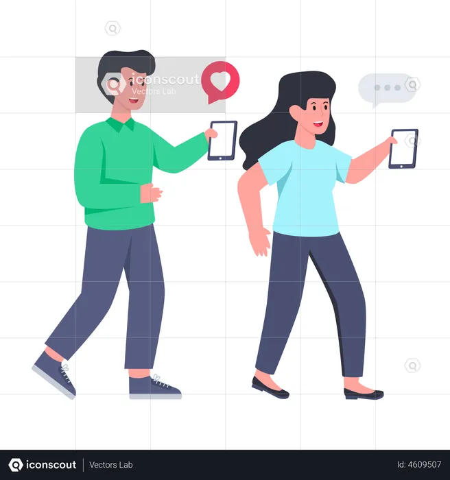 Online-Dating-App  Illustration