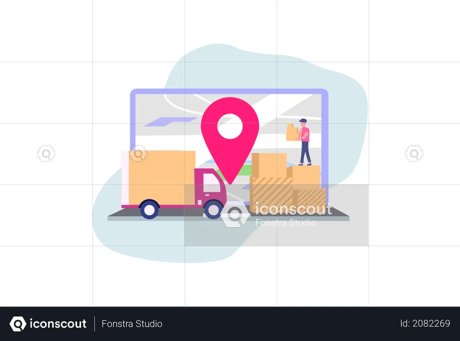 Online delivery service concept  Illustration
