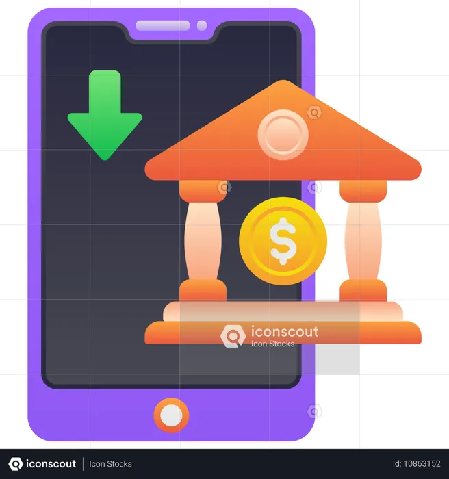 Online Deposit  Illustration