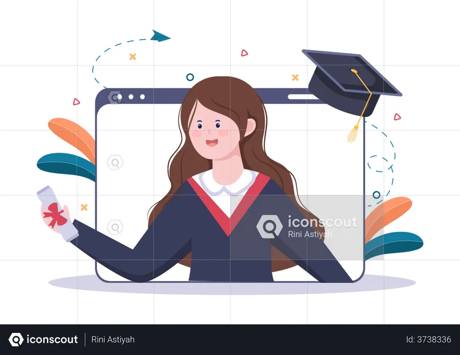 Online Diploma  Illustration