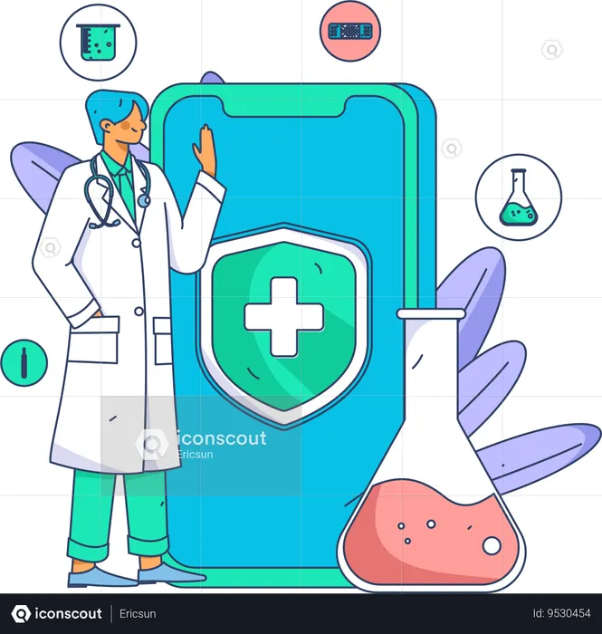 Online Doctor  Illustration