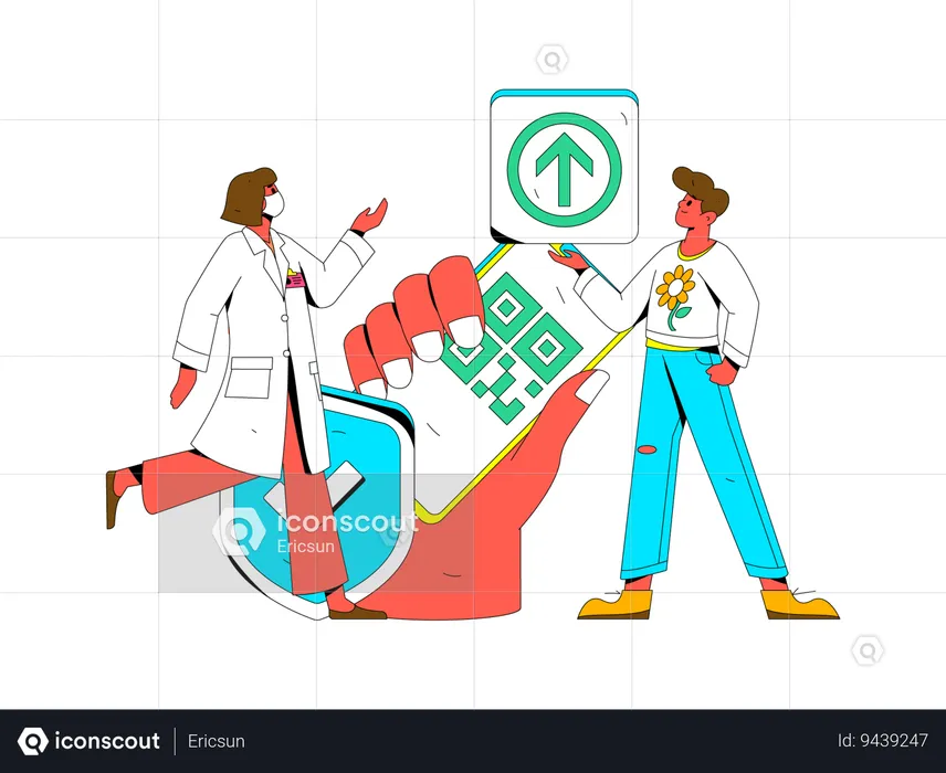 Online doctor  Illustration