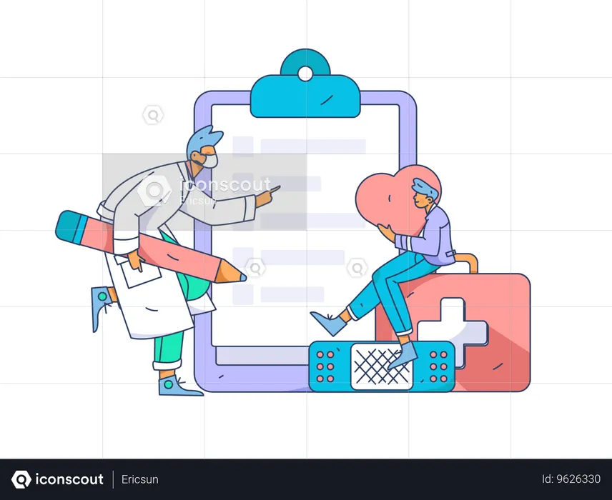 Online doctor  Illustration