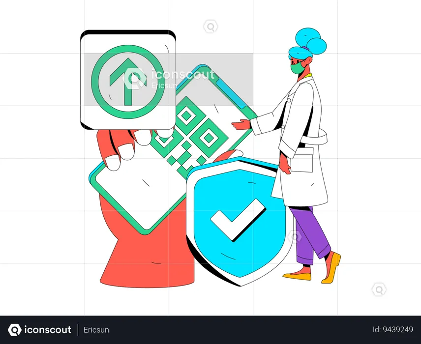 Online doctor  Illustration