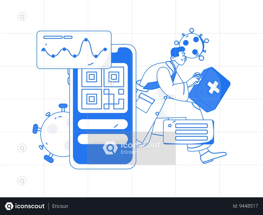 Online Doctor Service  Illustration