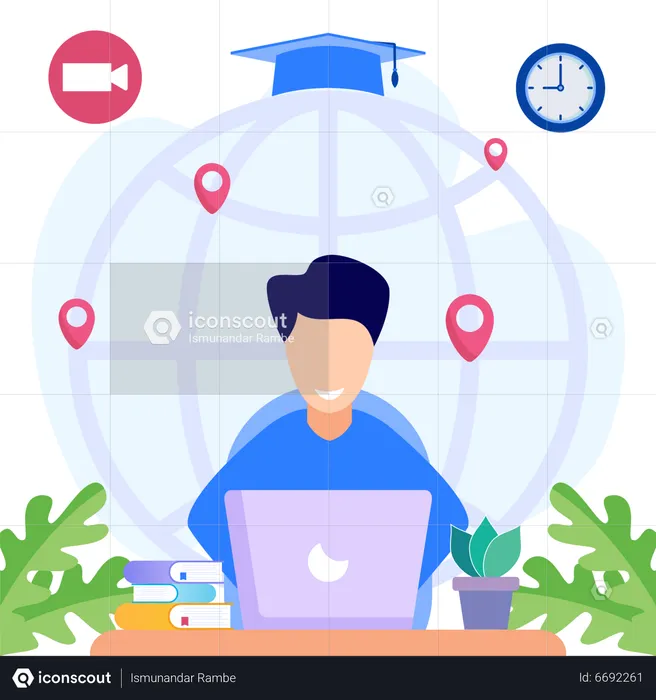 Online Education 5  Illustration