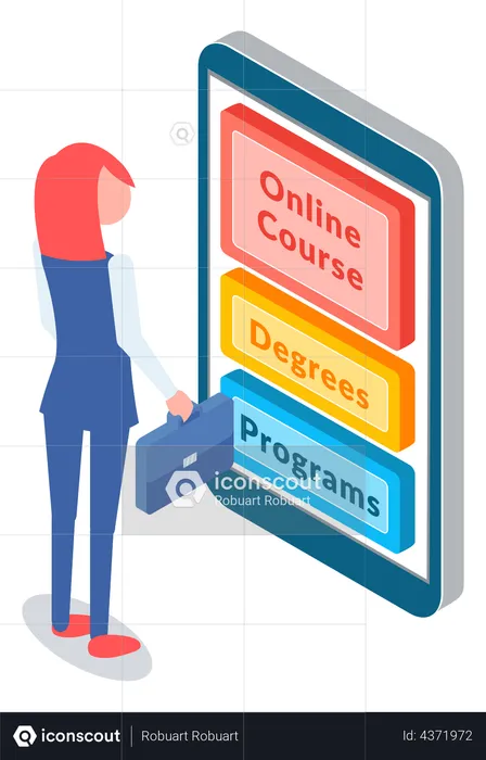 Online education  Illustration