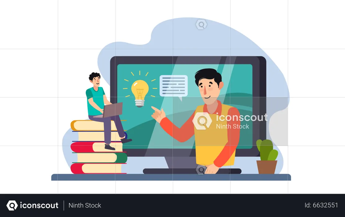 Online Education  Illustration