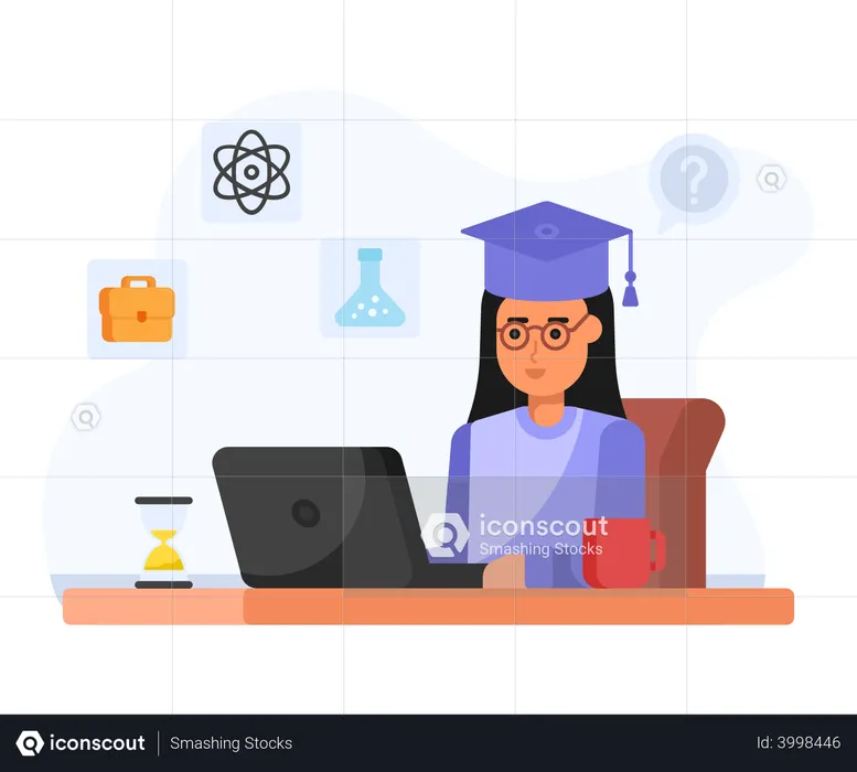 Online Education  Illustration