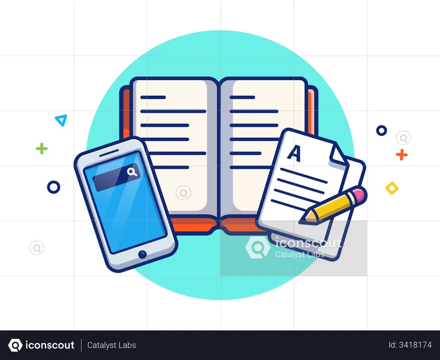 Online education  Illustration
