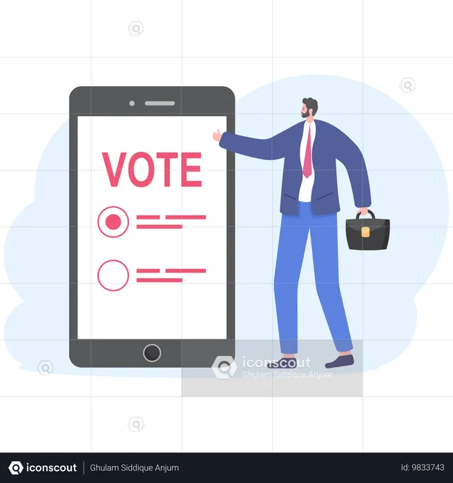 Online election  Illustration