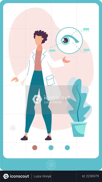 Online eye Structure chart  Illustration