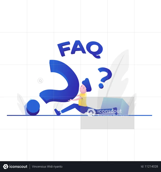 Online-FAQ  Illustration