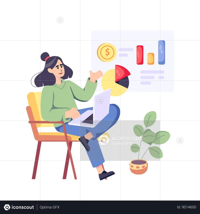 Online Finance Analytics  Illustration