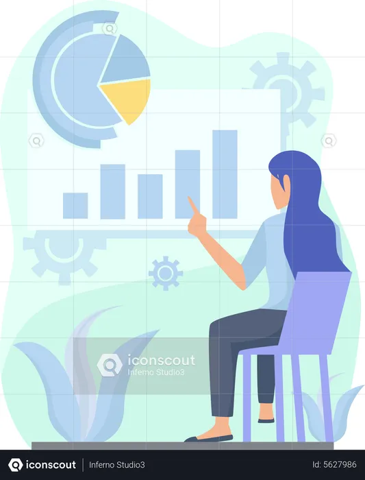 Online-Finanzanalysen  Illustration