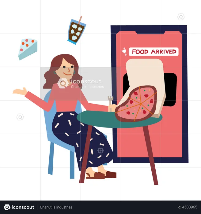 Online food delivery  Illustration