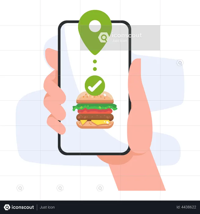 Online Food Order App  Illustration
