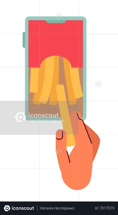 Online food order  Illustration