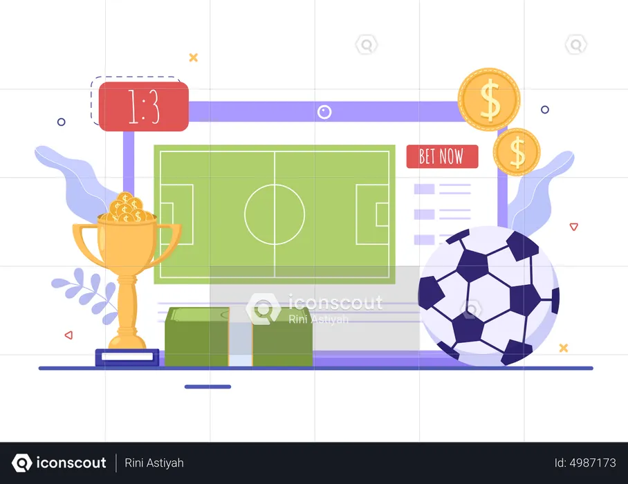 Online gambling platform  Illustration
