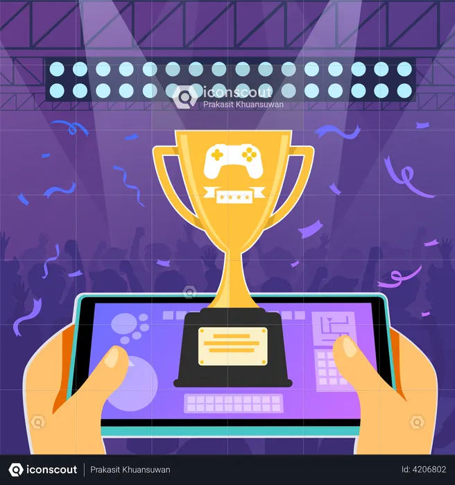 Online gaming competition  Illustration