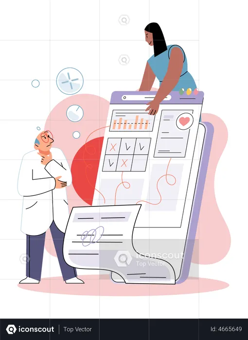 Online Health care  Illustration