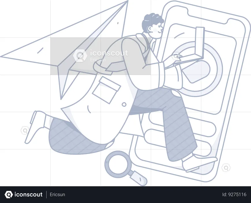 Online health consultation  Illustration