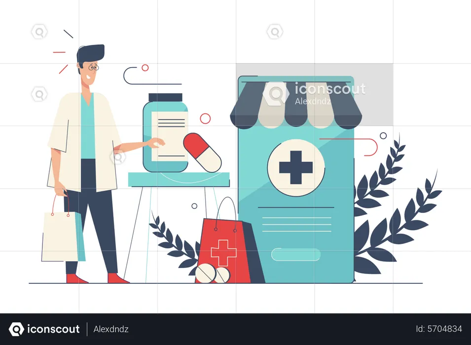 Online Healthcare  Illustration