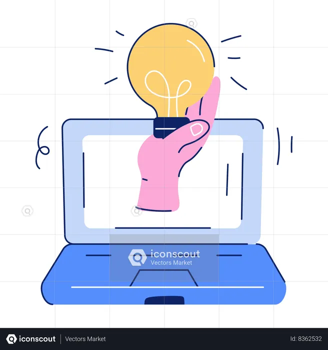 Online Idea  Illustration