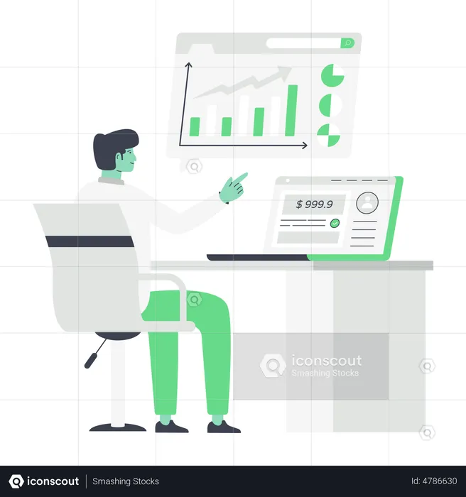 Online Infographics  Illustration