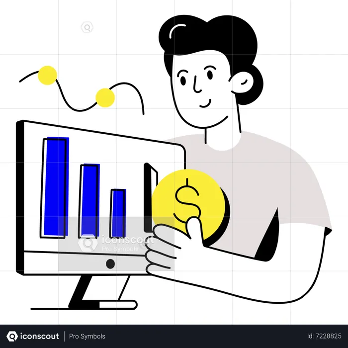 Online Investment  Illustration