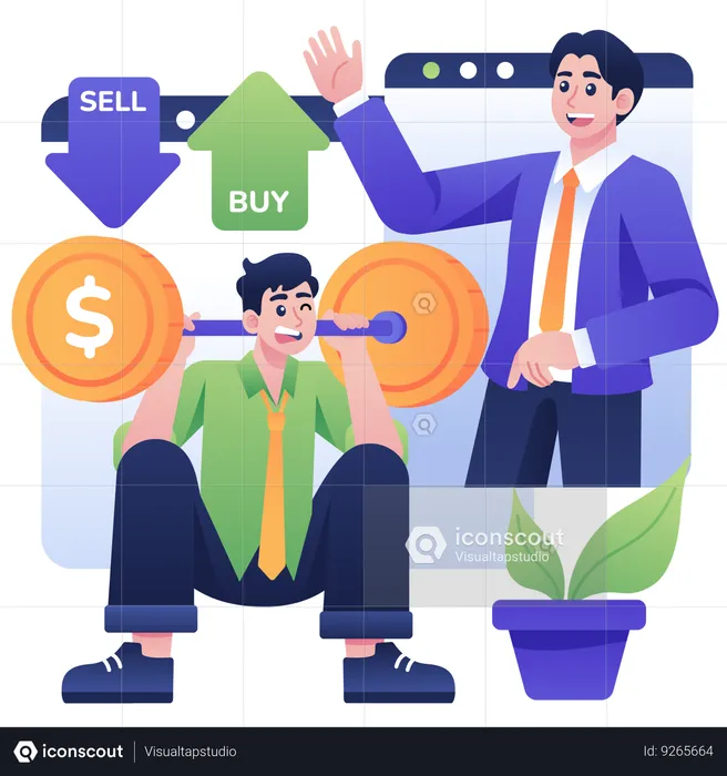 Online Investment Training  Illustration