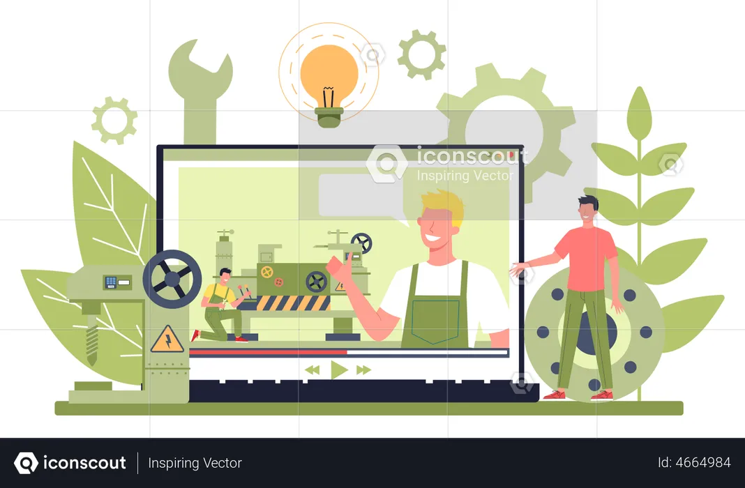 Online lathe service Tutorial  Illustration