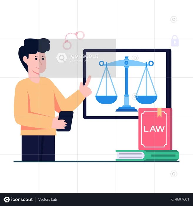 Online Law  Illustration