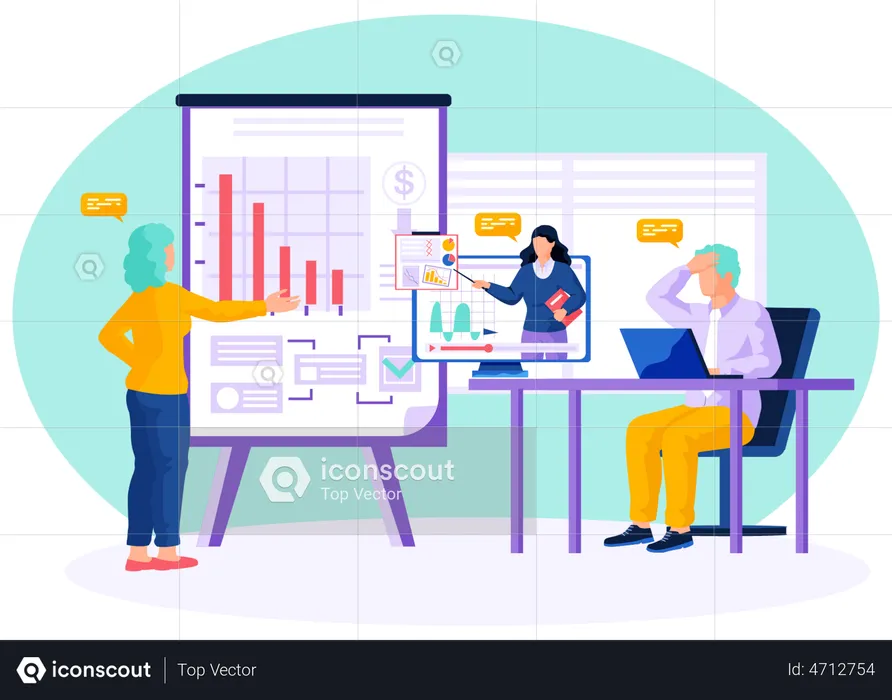 Online lecture of decreasing profit  Illustration