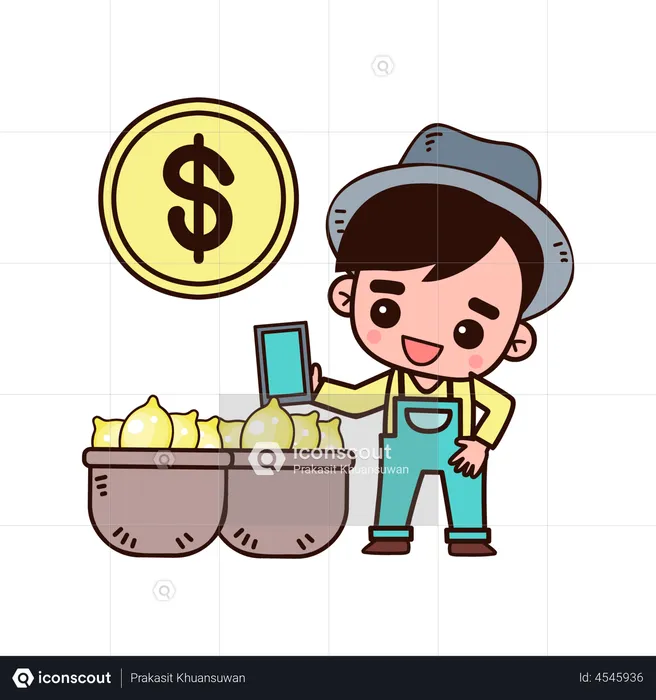 Online lemon selling  Illustration